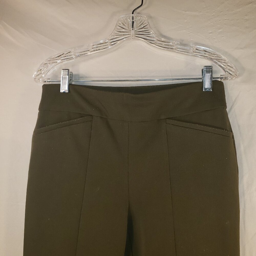 Chico's Olive Green So Slimming Stretchy Leggings Pants - Chico's 0.5